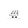 Front Brake Line Clip & Grommet Kit 1967-1969 Ford Mustang - image 1
