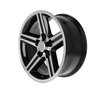 652MB-8834 Replica 652 Series IROC Wheel [Size: 18"x8"] Black/Machined Finish - image 2
