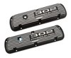 302 Powered by Ford Valve Cover Set for 1964-1973 Ford Mustang 302 [Black Wrinkle Aluminum] - image 2