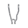 Exhaust H-Pipe 1964-1968 Ford Mustang - image 1