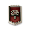 C6OZ-16098-B Fender Emblem, GT Red, Pin-On - image 1