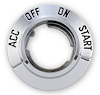 C6TZ-11584-A 66-77 Bronco Chrome Ignition Bezel - image 1