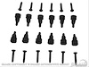 Interior Door Grille Mounting Kit for 1967-1968 Ford Mustang - image 1