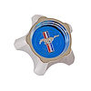 C7ZZ-1130-A Styled Steel Hub Cap  (Blue, Original Design) - image 1
