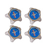 STYLED STEEL HUBCAPS BLUE - image 1