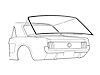 69-70 COUGAR REAR WINDOW - image 1