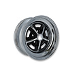 D1ZZ-1007-AR Magnum 500 Reproduction Wheel [Size: 15"x7"] Black/Chrome Finish - image 1