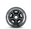 D1ZZ-1007-AR Magnum 500 Reproduction Wheel [Size: 15"x7"] Black/Chrome Finish - image 2