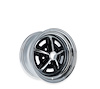 D1ZZ-1007-BR Magnum 500 Reproduction Wheel [Size: 14"x7"] Black/Chrome Finish - image 1