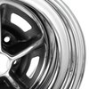 D1ZZ-1007-CR Magnum 500 Reproduction Wheel [Size: 15"x8"] Black/Chrome Finish - image 4