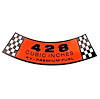 Air Cleaner Decal 1968 Ford Mustang - image 1