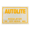 VOLTAGE REGULATOR DECAL - image 1