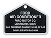 A/C ALUMINUM TAG - image 1