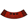 Air Cleaner Decal 1967-1969 Ford Mustang - image 1