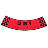 Air Cleaner Decal 1969 Ford Mustang - image 1
