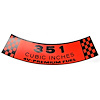 Air Cleaner Decal 1969 Ford Mustang - image 1