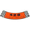Air Cleaner Decal 1969 Ford Mustang - image 1
