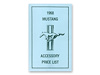 ACCESSORY PRICE LIST - image 1