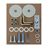 3 Point Seat Belt Hardware Kit 1964-73 Ford Mustang - image 1