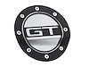 FR3Z-6640526-GB Comp Series Fuel Door for 2015-2022 Ford Mustang [Satin Black/Silver]