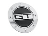 FR3Z-6640526-GS Comp Series Fuel Door for 2015-2022 Ford Mustang [Silver/Satin Black] - image 1