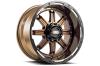 GD10-Series Wheel, Size: 18 x 9 in., Bolt Pattern: 8 x 180 mm, Offset: 15 mm [Gloss Bronze w/Black Lip] - image 1
