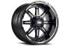 GD10-Series Wheel, Size: 20 x 9 in., Bolt Pattern: 5 x 150 mm, Offset: 15 mm [Gloss Black/Milled]
