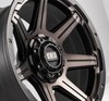 GD06-Series Wheel, Size: 20 x 9 in., Bolt Pattern: 6 x 139.70 mm, Offset: 30 mm [Matte BMF/Dark Tint] - image 2