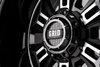 GD11-Series Wheel, Size: 17 x 9 in., Bolt Pattern: 5 x 127/139.70 mm, Offset: -12 mm [Double Dark Tint w/Gloss Black Lip] - image 2