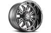GD11-Series Wheel, Size: 20 x 10 in., Bolt Pattern: 8 x 170 mm, Offset: -25 mm [Gloss Anthracite w/Black Lip] - image 1