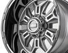 GD11-Series Wheel, Size: 22 x 12 in., Bolt Pattern: 5 x 127/139.70 mm, Offset: -44 mm [Gloss Anthracite w/Black Lip] - image 2