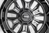 GD11-Series Wheel, Size: 22 x 12 in., Bolt Pattern: 5 x 127/139.70 mm, Offset: -44 mm [Gloss Anthracite w/Black Lip] - image 4