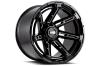 GD12-Series Wheel, Size: 20 x 9 in., Bolt Pattern: 8 x 165.10 mm, Offset: 15 mm [Gloss Black/Milled]