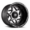 GD14-Series Wheel, Size: 20 x 9 in., Bolt Pattern: 5 x 150 mm, Offset: 15 mm [Matte Anthracite w/Black Lip]