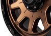 GD15-Series Wheel, Size: 20 x 9 in., Bolt Pattern: 5 x 127/139.70 mm, Offset: -12 mm [Matte Bronze w/Black Lip] - image 2