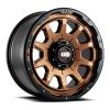 GD15-Series Wheel, Size: 20 x 9 in., Bolt Pattern: 6 x 120 mm, Offset: -12 mm [Matte Bronze w/Black Lip]