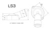 A0370-82300AB Billet Thermostat Housing for GM LS3, 78 mm Spacing [Black Anodized] - image 3