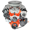 BCD01AB Driver-Series Pulley Kit for Big Block Chevy, w/ Alternator/AC/Power Steering [Black Anodized] - image 1