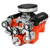 BCV01P Victory-Series Pulley Kit for Big Block Chevy, w/ Alternator/AC/Power Steering [Polished] - image 4