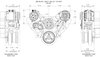 BCV02M Victory-Series Pulley Kit for Big Block Chevy, w/ Alternator/AC [Machined] - image 4