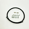 HK010 Power Steering Hose Kit, Ford Rack to -6AN Reservoir [Black AQP] - image 1