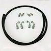HK020 Power Steering Hose Kit, GM Steering Box (early/late) to -6AN Reservoir [Black AQP] - image 1