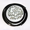 HK060 Power Steering Hose Kit, Ford Steering Box; Hydroboost [Black AQP] - image 1