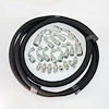 HK075 Power Steering Hose Kit, GM Steering Box; Hydroboost [Black AQP] - image 1