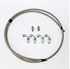 HK231 Power Steering Braided Hose Kit, Ford Steering Box to -6AN Reservoir [Stainless] - image 1