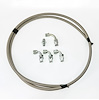 HK240 Power Steering Braided Hose Kit, 63-82 Corvette AStainless Steelist to -6AN Reservoir [Stainless] - image 1