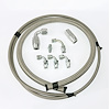 HK245 Power Steering Braided Hose Kit, 63-82 Corvette AStainless Steelist to Remote Reservoir [Stainless] - image 1