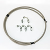 HK250 Power Steering Braided Hose Kit, Ford Power AStainless Steelist to -6AN Reservoir [Stainless] - image 1