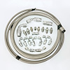 HK275 Power Steering Braided Hose Kit, GM Steering Box; Hydroboost [Stainless] - image 1