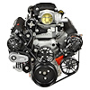 LSV10P-SC01 MAX10R Pulley Kit for Chevy LS w/ Magnuson TVS2300 Supercharger, w/ Alternator/AC/Power Steering [Polished] - image 1